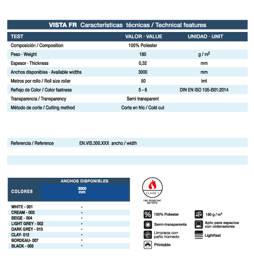Valores Tejidos Vista FR